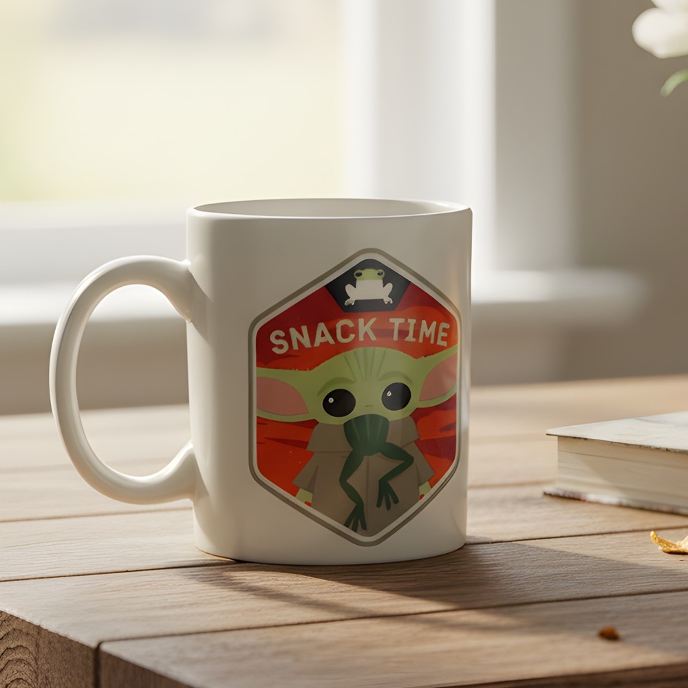 Star Wars Paladone Baby Yoda Snack Time / The Bounty Mug Mug